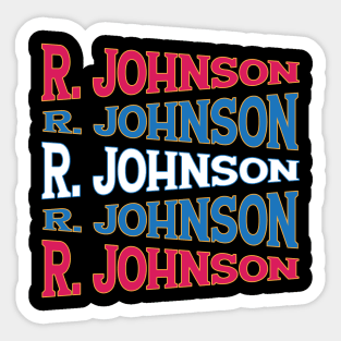 NATIONAL TEXT ART RICHARD JOHNSON Sticker